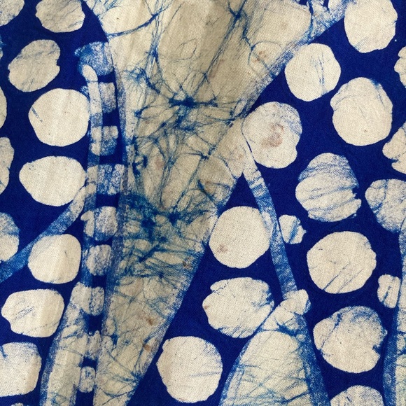 African wax print handmade batik fabric wall hangings lot of 3 - 33” x 45” - Picture 9 of 14